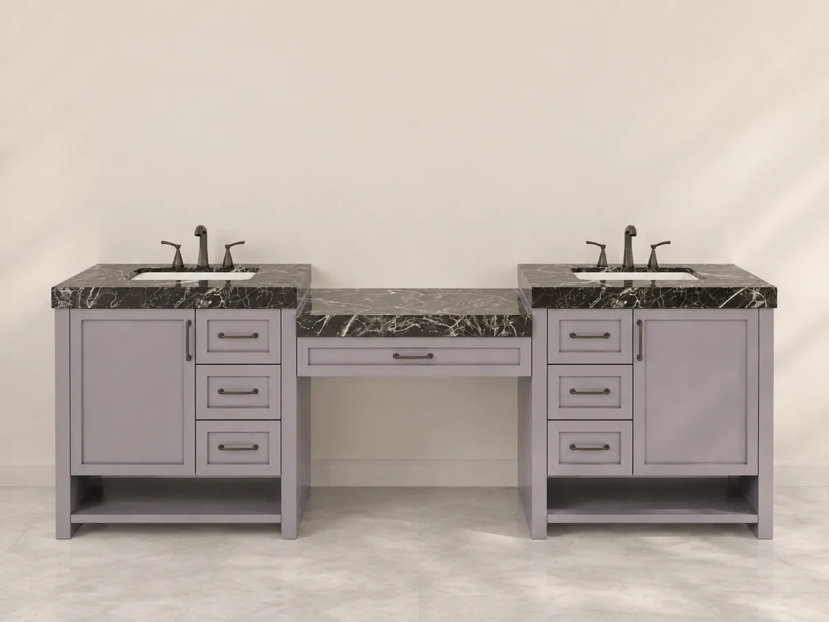 Oyster Bay bathroom vanity cabinet, reference image