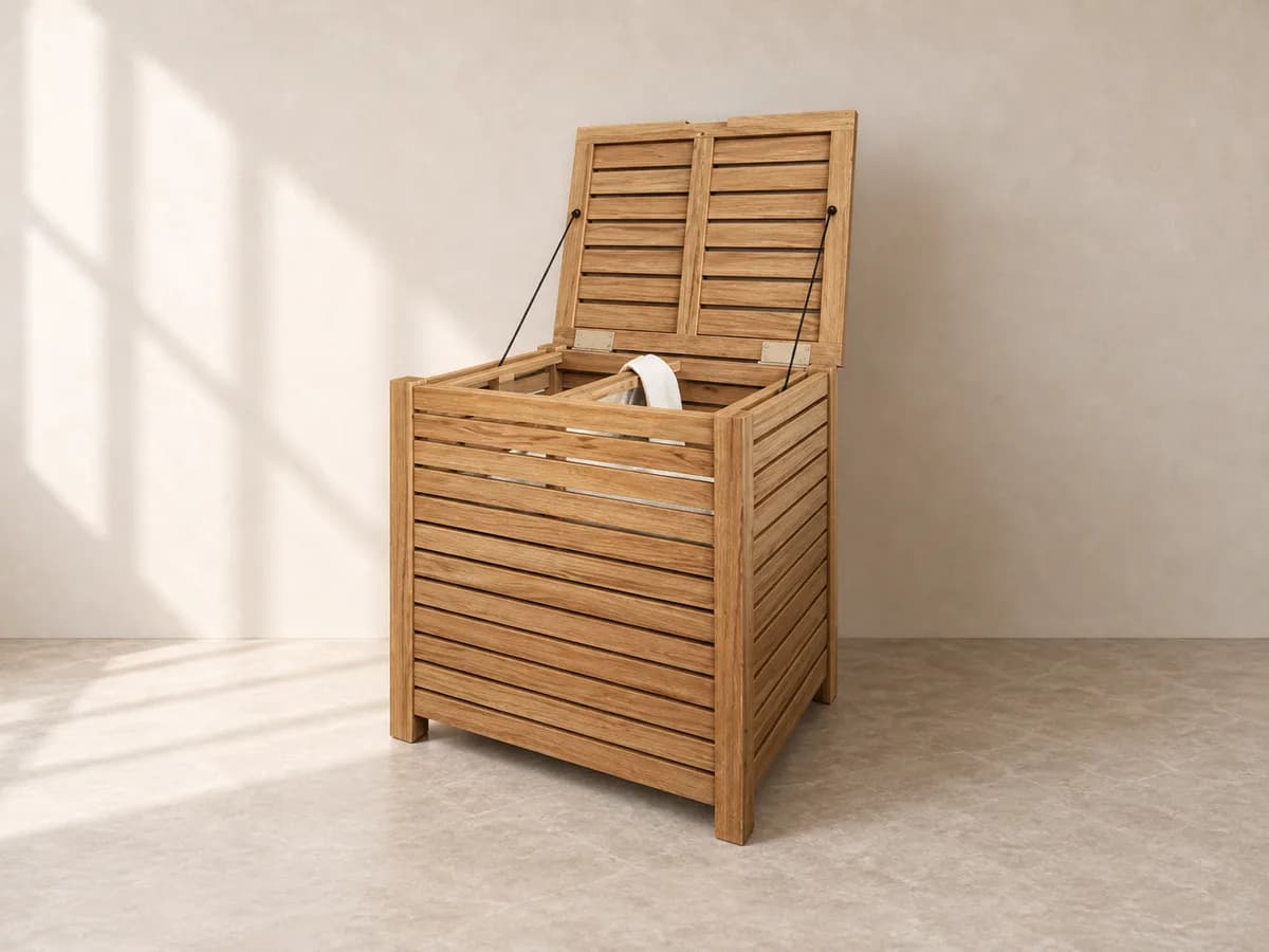 Hamper bathroom accessory, reference image