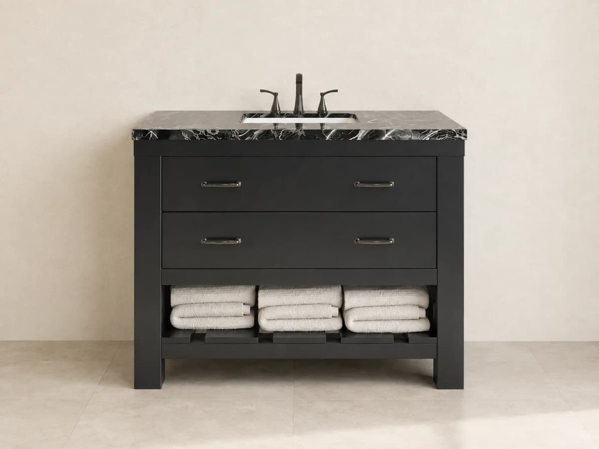 Quogue — Illustrative finish reference at 48 inches.